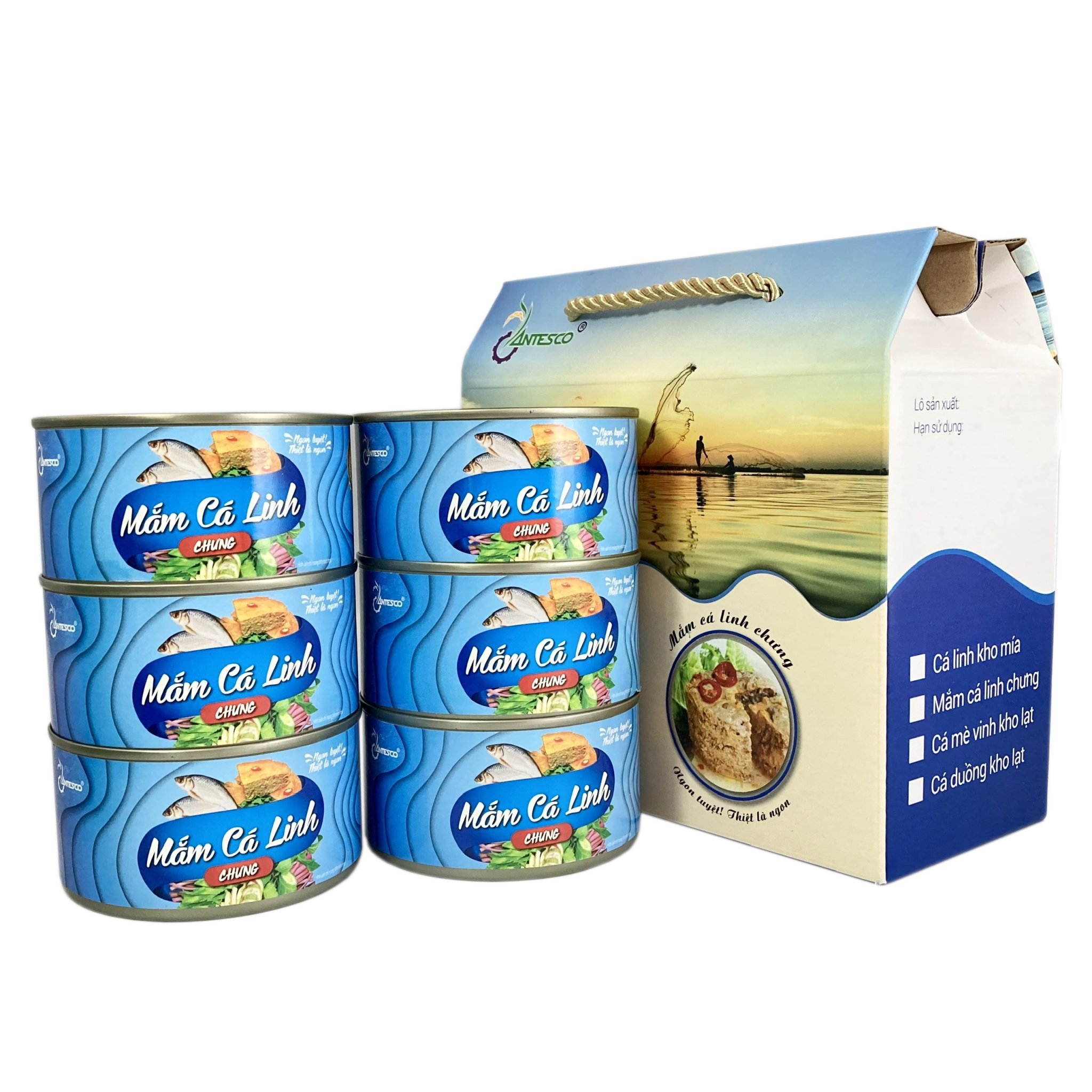 Mắm Cá Linh Chưng Đóng Hộp (Antesco) - Thùng (06 Hộp X 200G) - Thơm Ngon,  An Toàn, Tiện Lợi, Mang Đặc Trưng Hương Vị Nam Bộ | Miền Tây Thân Yêu